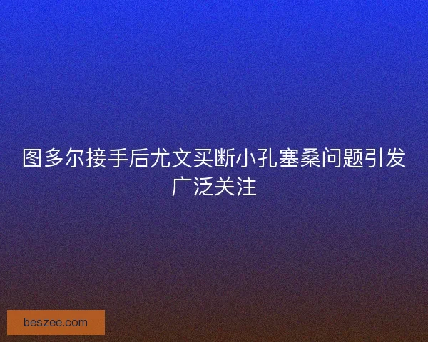 图多尔接手后尤文买断小孔塞桑问题引发广泛关注